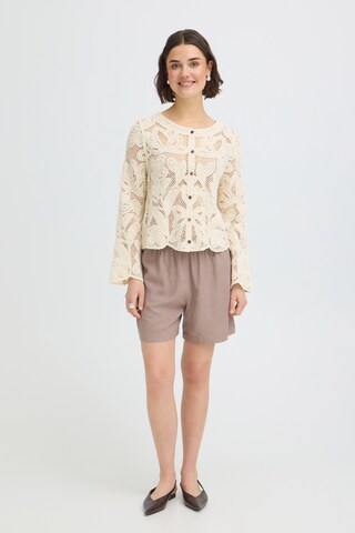 Fransa Bluse 'FRPRIM CAR 1' in Beige