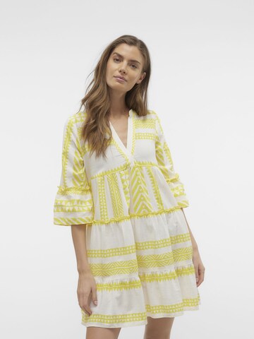 Robe 'DICTHE' VERO MODA en jaune : devant