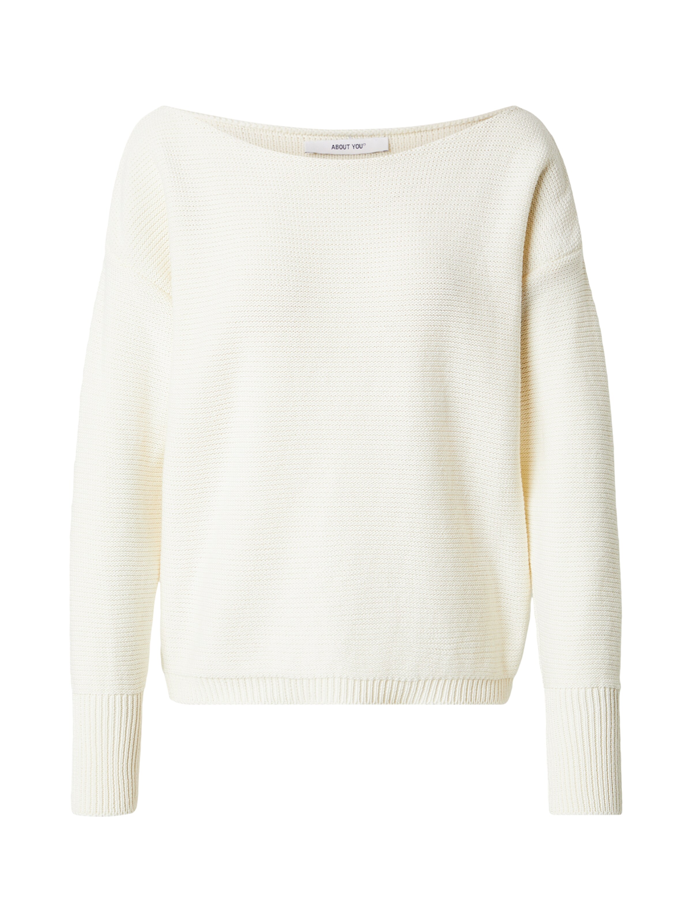 ABOUT YOU Sweater 'Amanda' in White: front