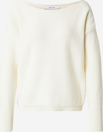 ABOUT YOU Pullover 'Amanda' in Weiß: Vorderseite