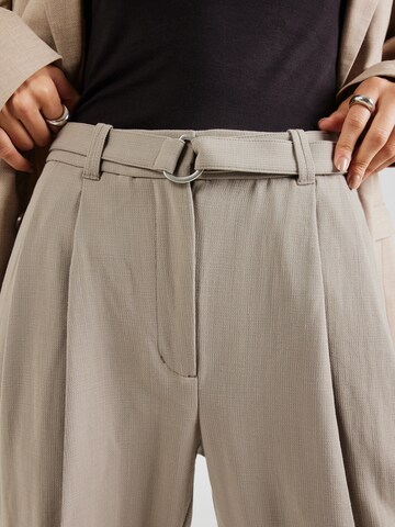 3.1 Phillip Lim Zúžený Kalhoty se sklady v pase – šedá