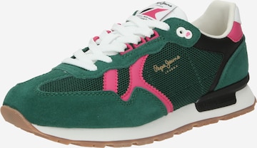 Pepe Jeans Sneakers laag 'BRIT RETRO' in Groen: voorkant