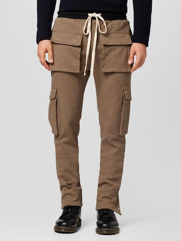 MOUTY Regular Cargobroek in Beige: voorkant