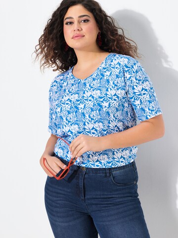 T-shirt Ulla Popken en bleu