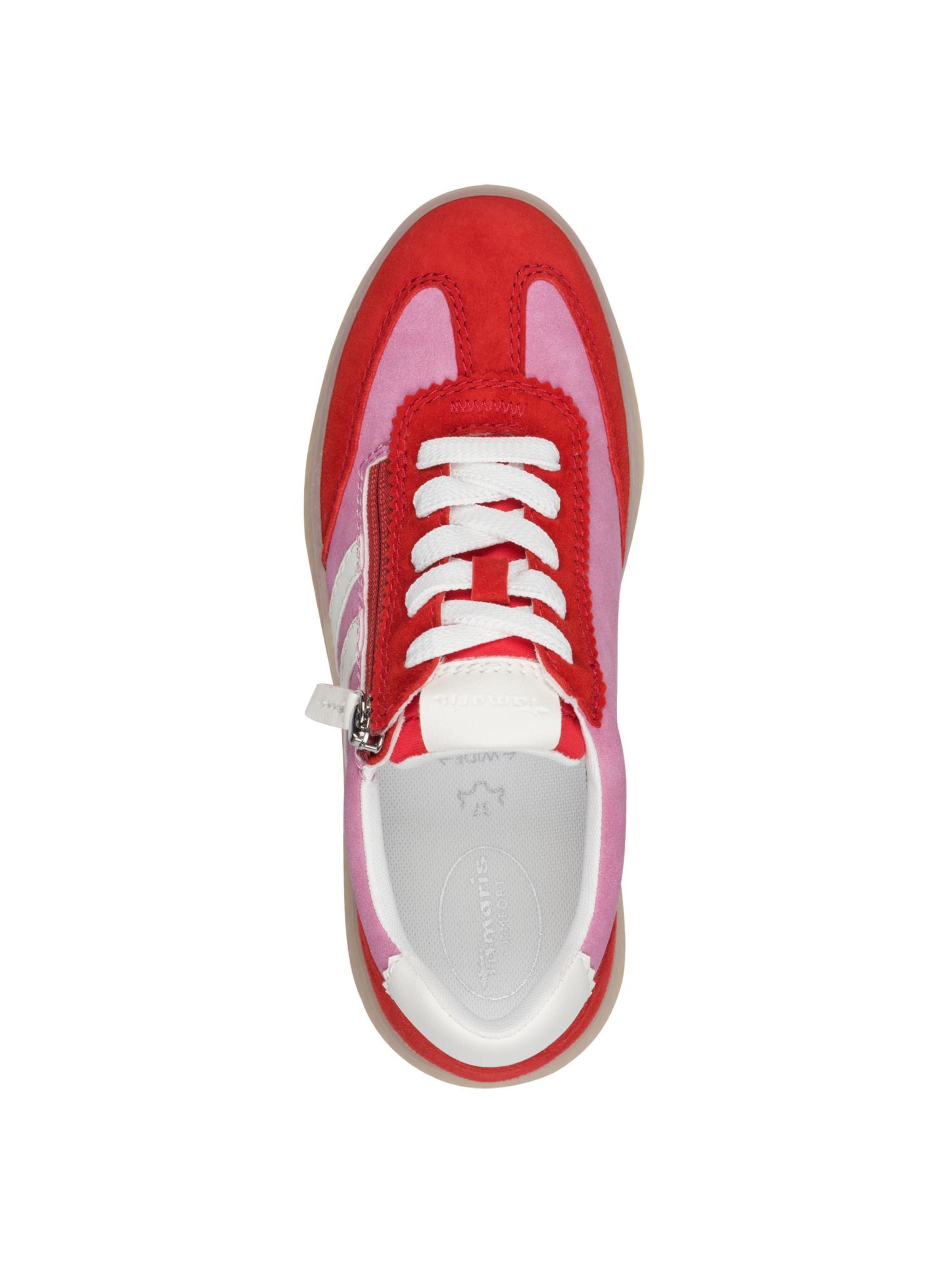 Baskets basses Tamaris en rouge