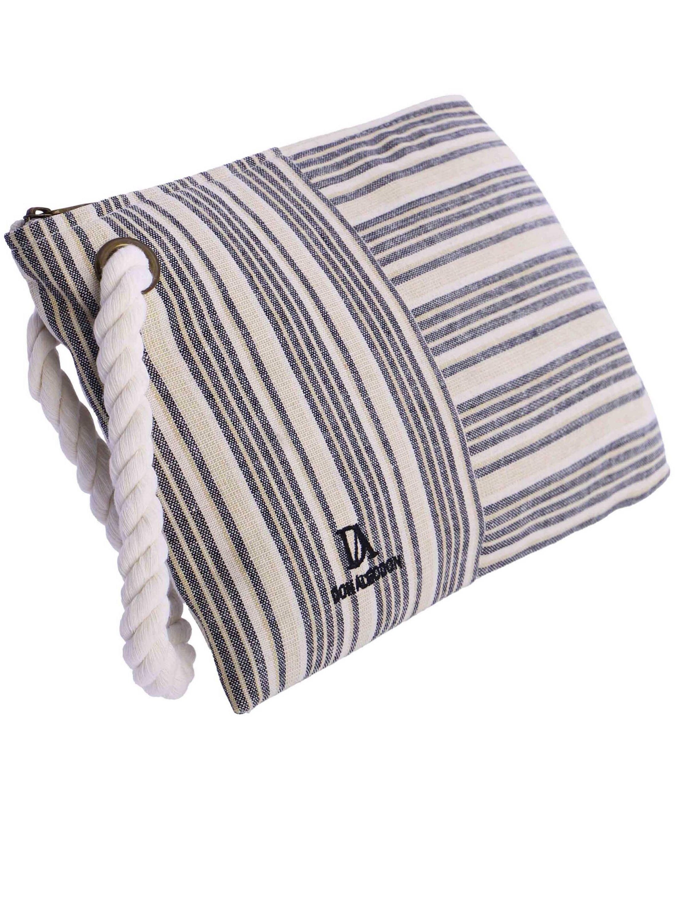 Don Algodon - Bolso de mano 'Ons de lona' en blanco