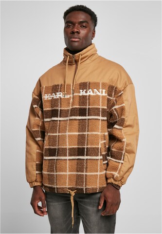 Giacca di mezza stagione di Karl Kani in beige: frontale