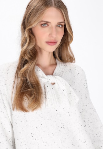 Robes en maille DreiMaster Vintage en blanc