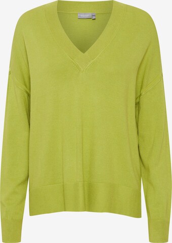 Pullover 'Blume' di Fransa in verde: frontale