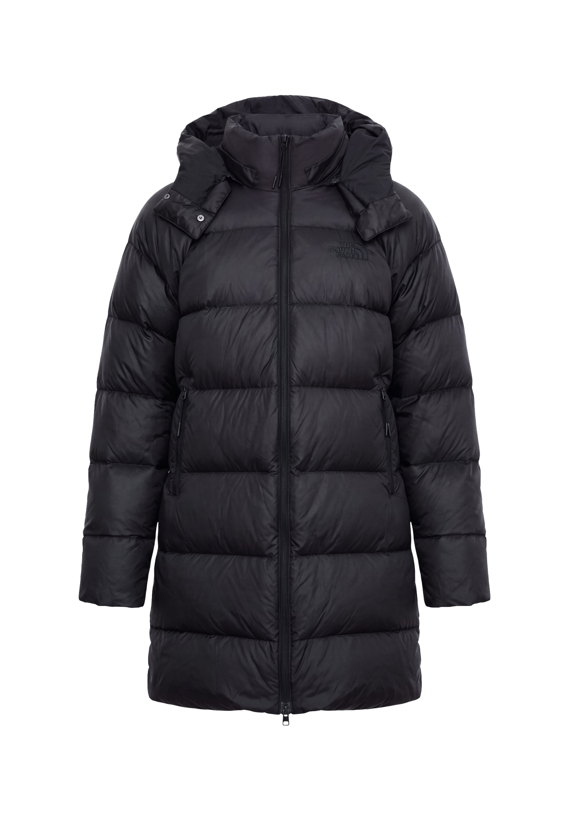 THE NORTH FACE Zunanji plašč 'HYDRENALITE CITY DOWN' | črna barva: sprednja stran