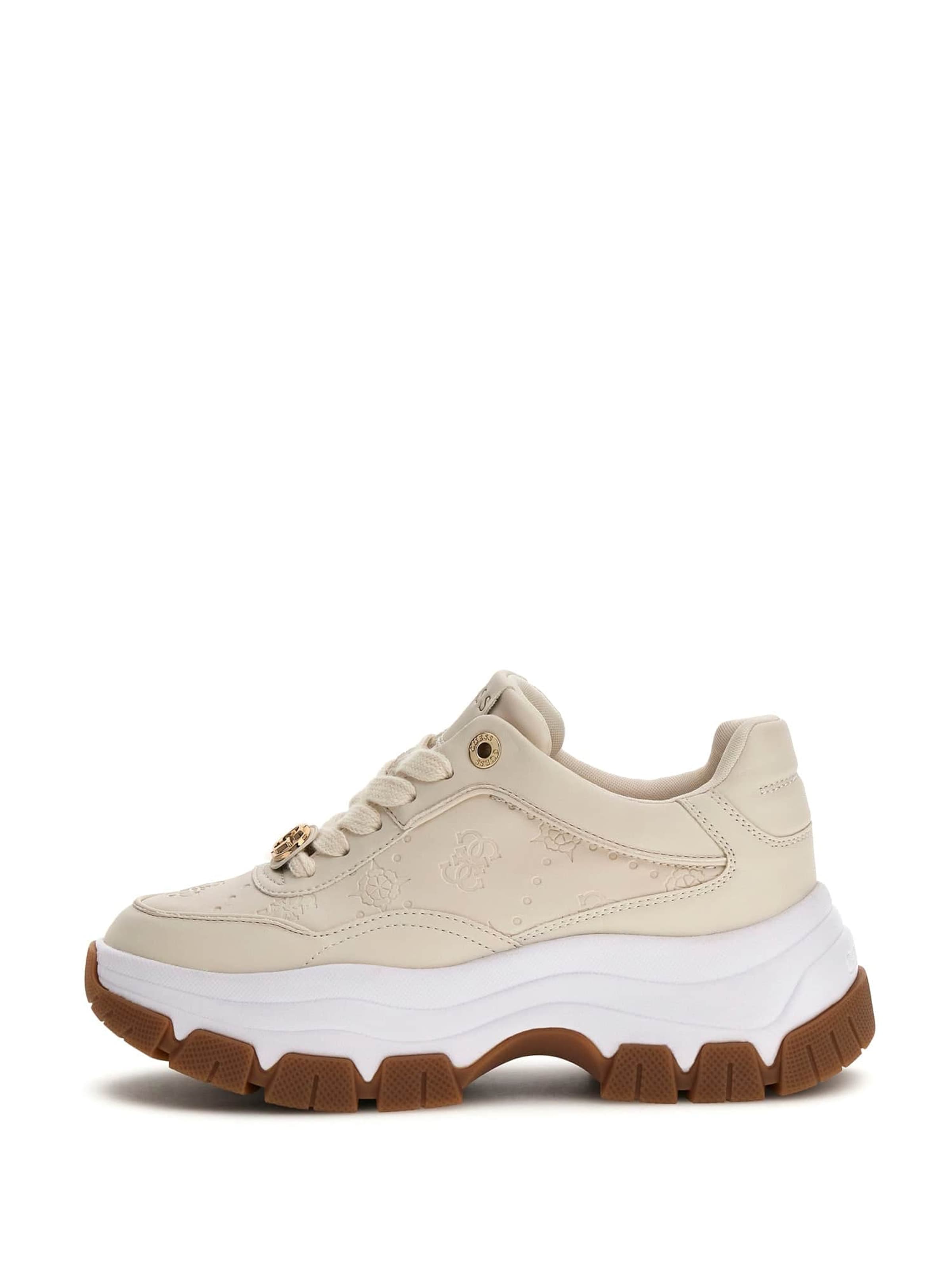 Baskets basses 'Berrett' GUESS en beige : devant