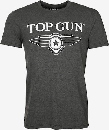 TOP GUN Shirt in Grijs: voorkant