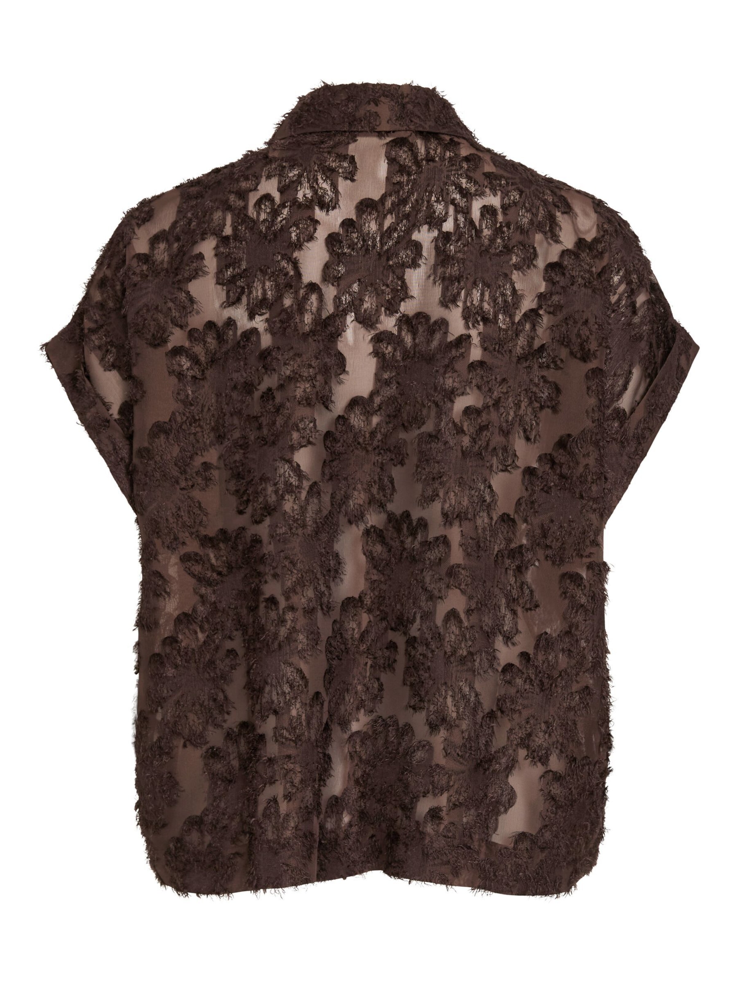VILA ROUGE EDIT Blouse 'VIKYOTO' in Brown