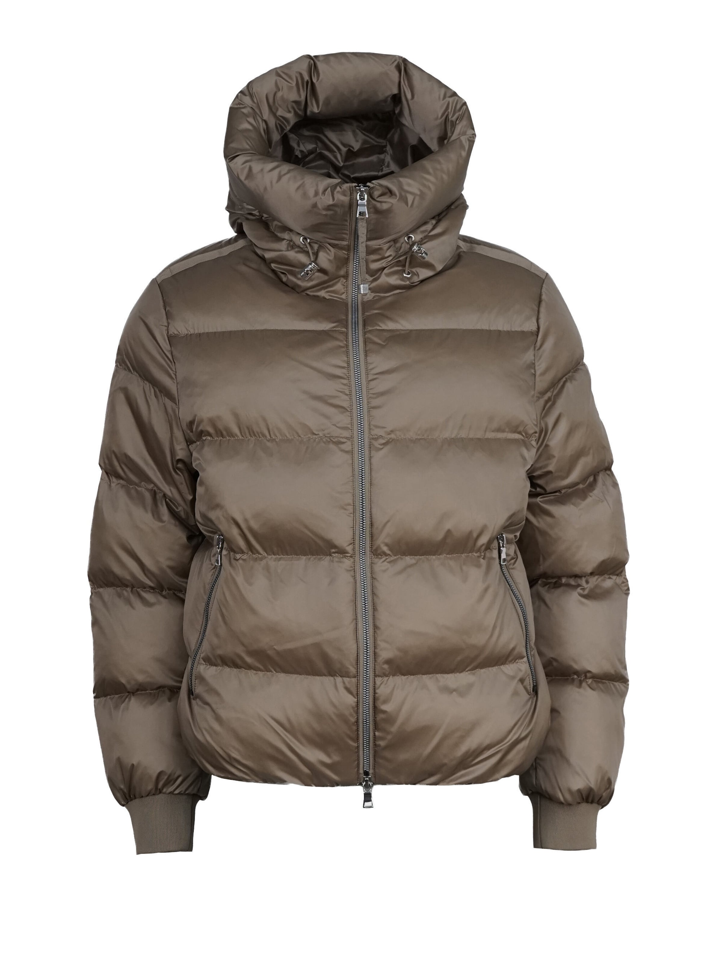 No. 1 Como Steppjacke 'SCOTTIA' in Braun: Vorderseite