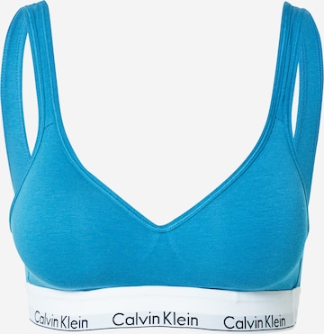 Calvin Klein Underwear صدرية حمالة صدر بلون أزرق: الأمام