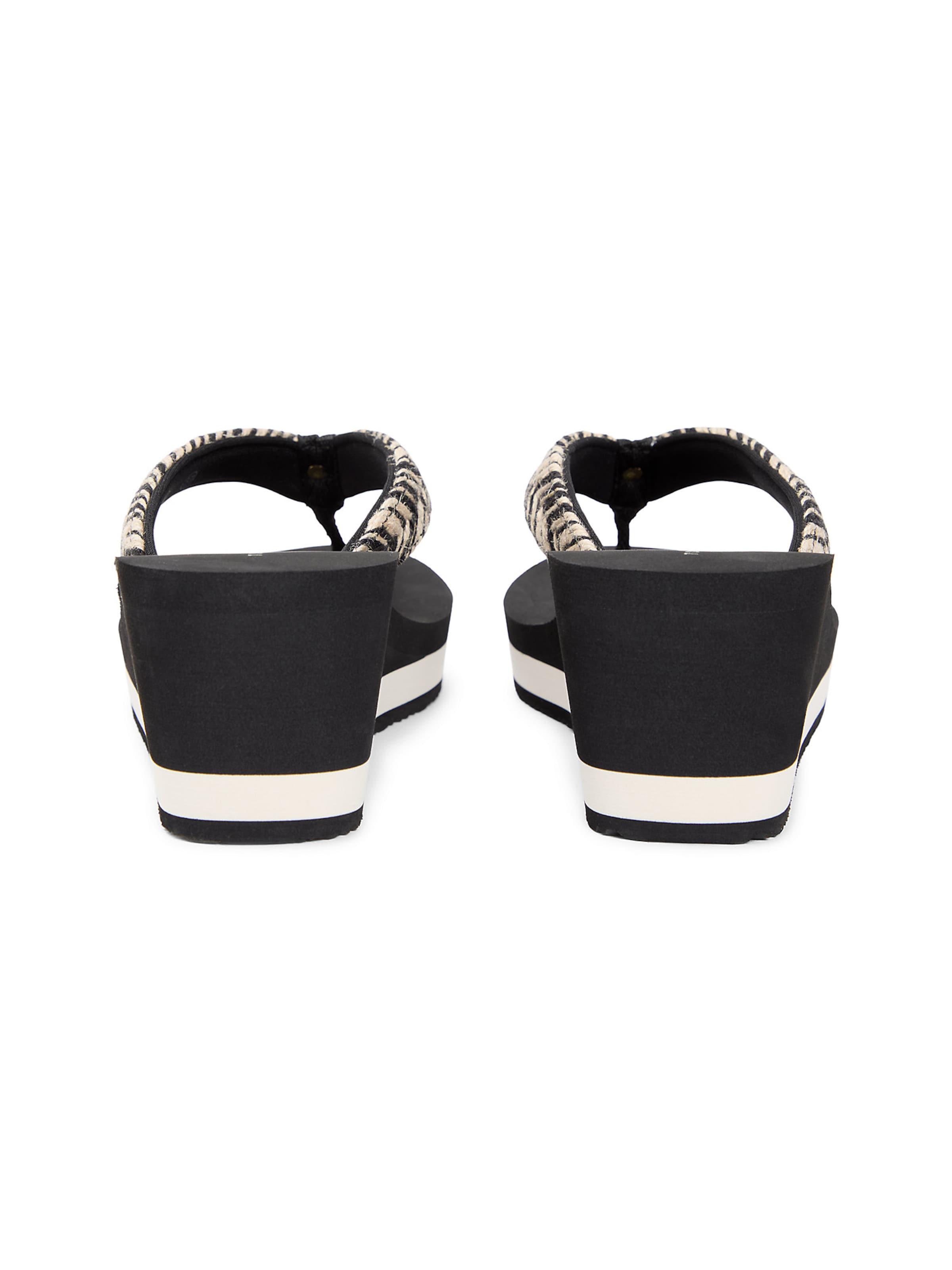 TOMMY HILFIGER Teenslipper in Zwart