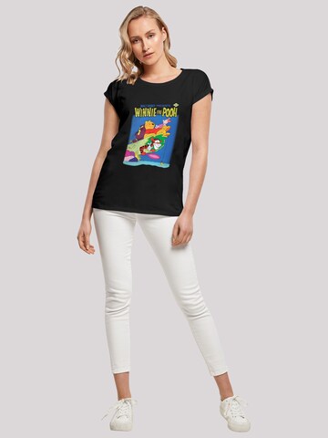 F4NT4STIC Shirt 'Disney Winnie Puuh Poster' in Zwart