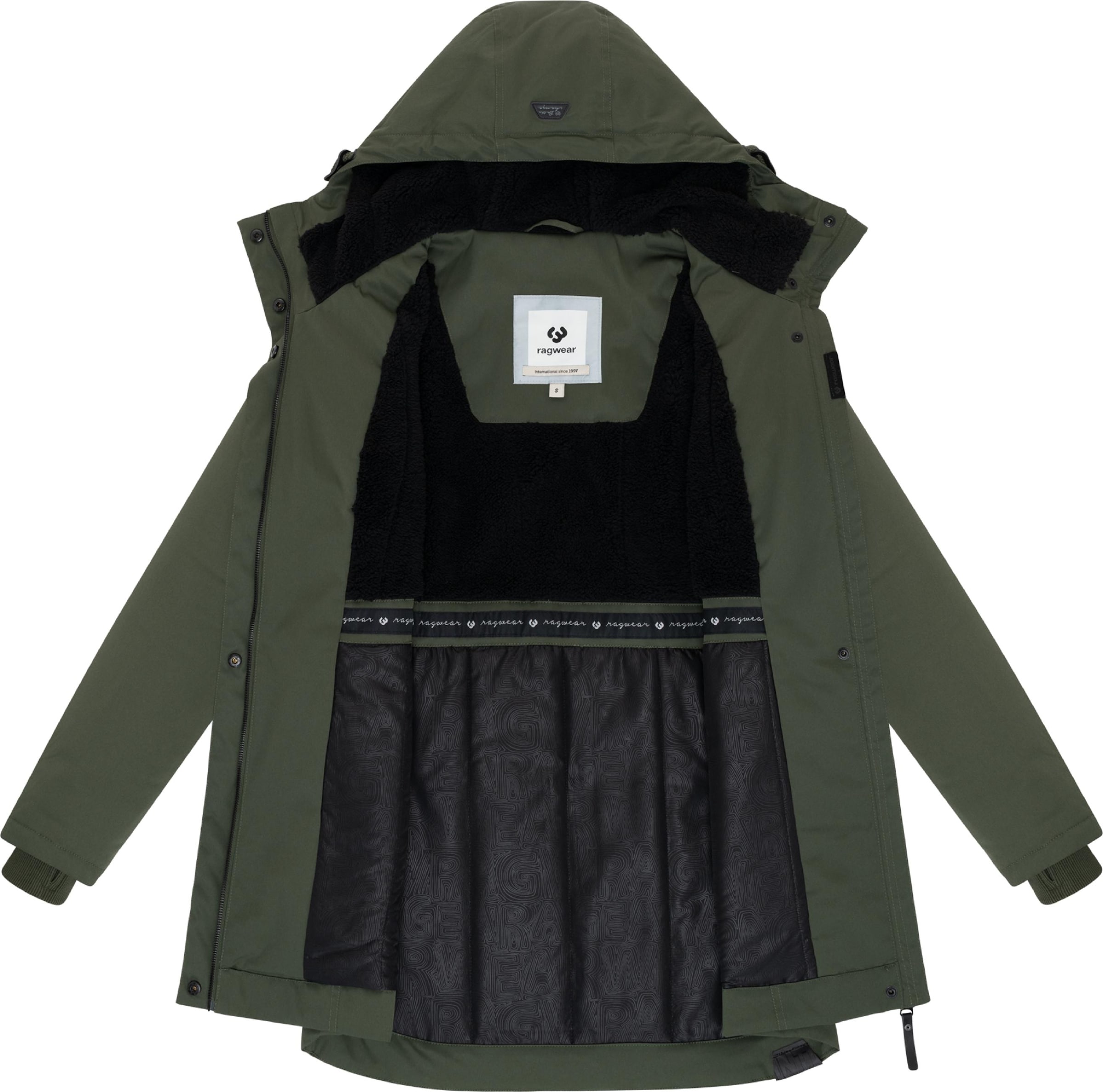 Ragwear Winter jacket 'Ellsa' in Green