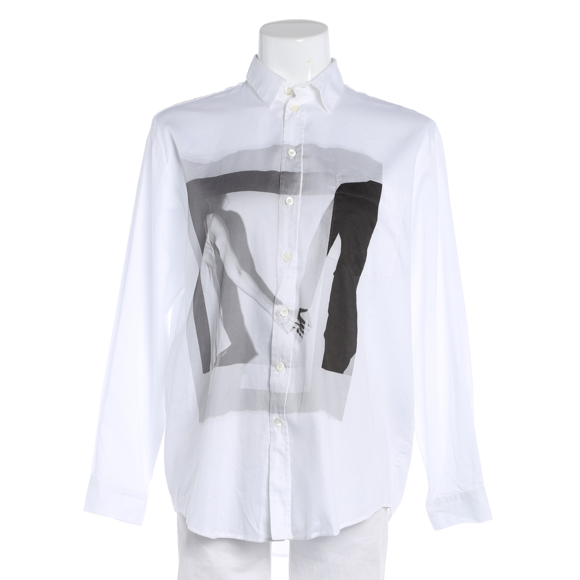 High Use Bluse / Tunika XS in Weiß: Vorderseite