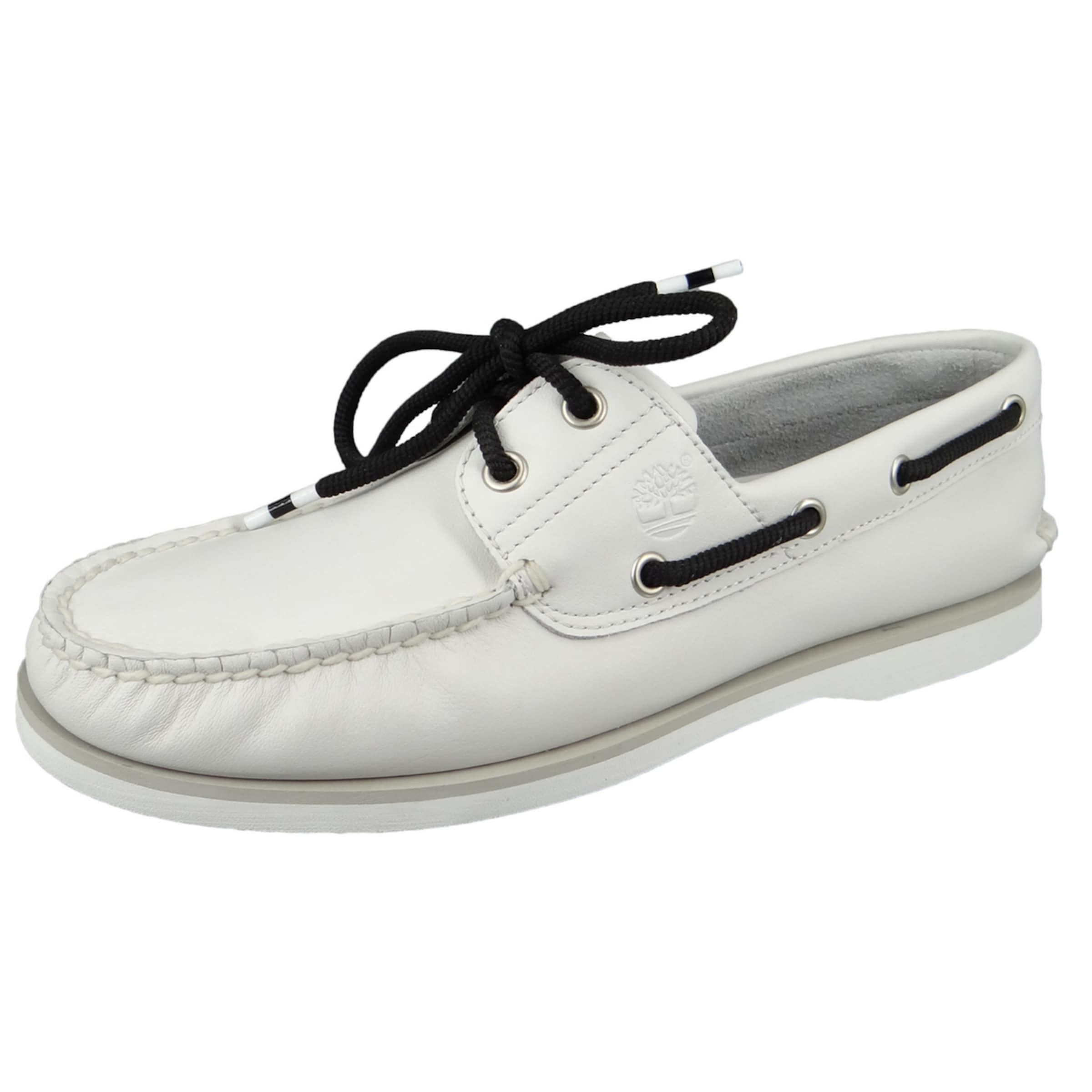 TIMBERLAND - Sapato com atacadores em branco: frente