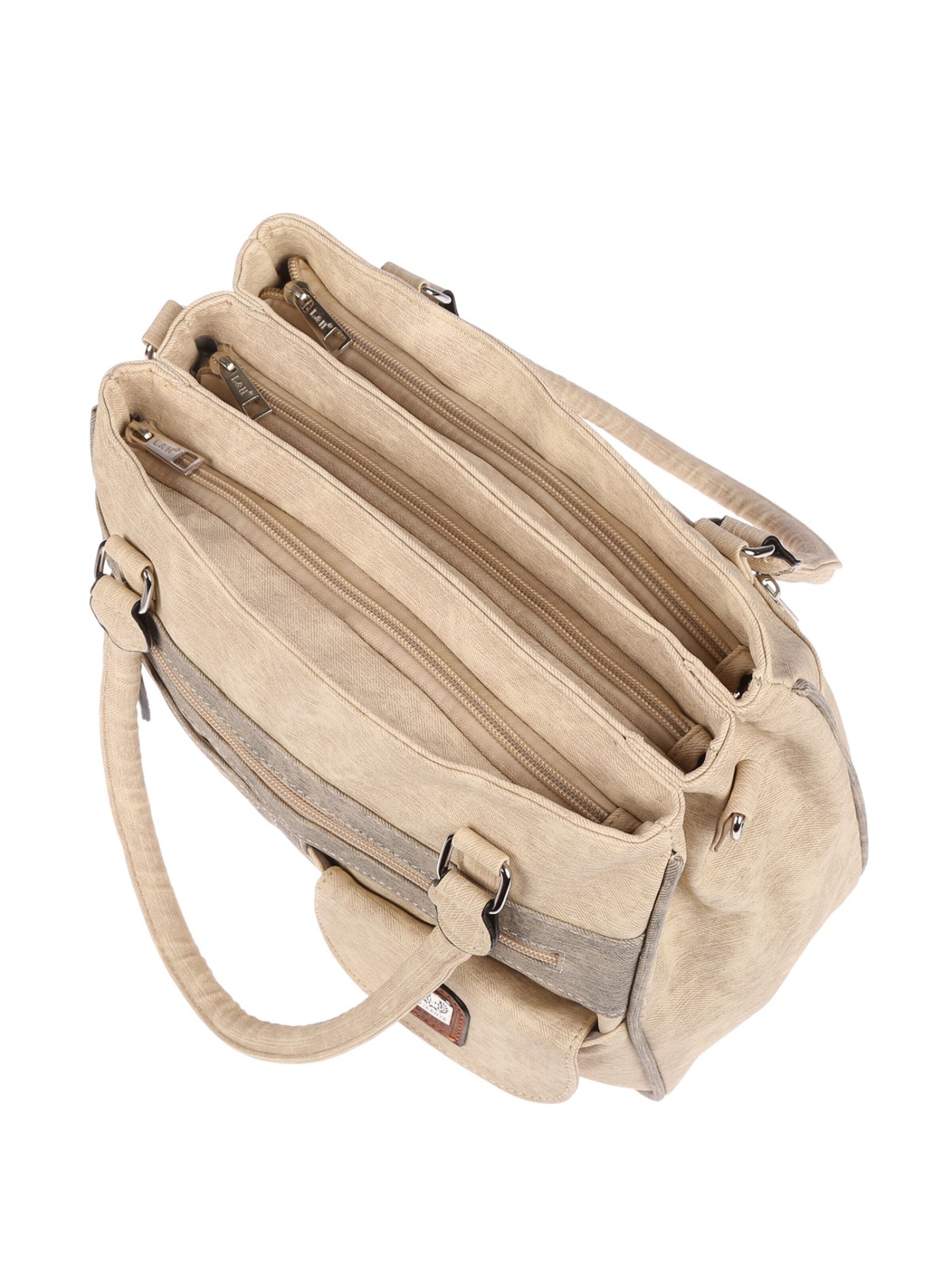 Christian Wippermann Handtasche 'Große Damen Tasche Umhängetasche Schultertasche'‌‌‌‌‌‌‌‌‌‌ in Beige