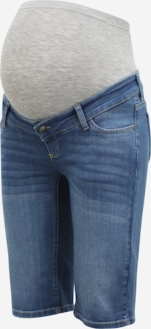 MAMALICIOUS Slimfit Jeans 'Fera' in Blauw: voorkant