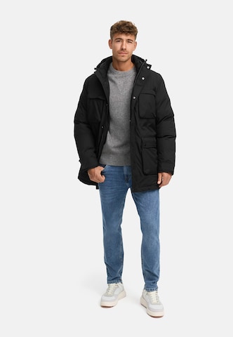 Manteau d’hiver 'INTardil' INDICODE JEANS en noir