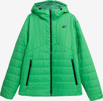 4F Outdoorová bunda - Zelená: predná strana