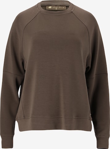 Athlecia Athletic Sweatshirt 'Jacey' in Brown: front