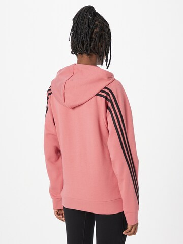 ADIDAS SPORTSWEAR Athletic Zip-Up Hoodie 'Future Icons 3-Stripes ' in Pink