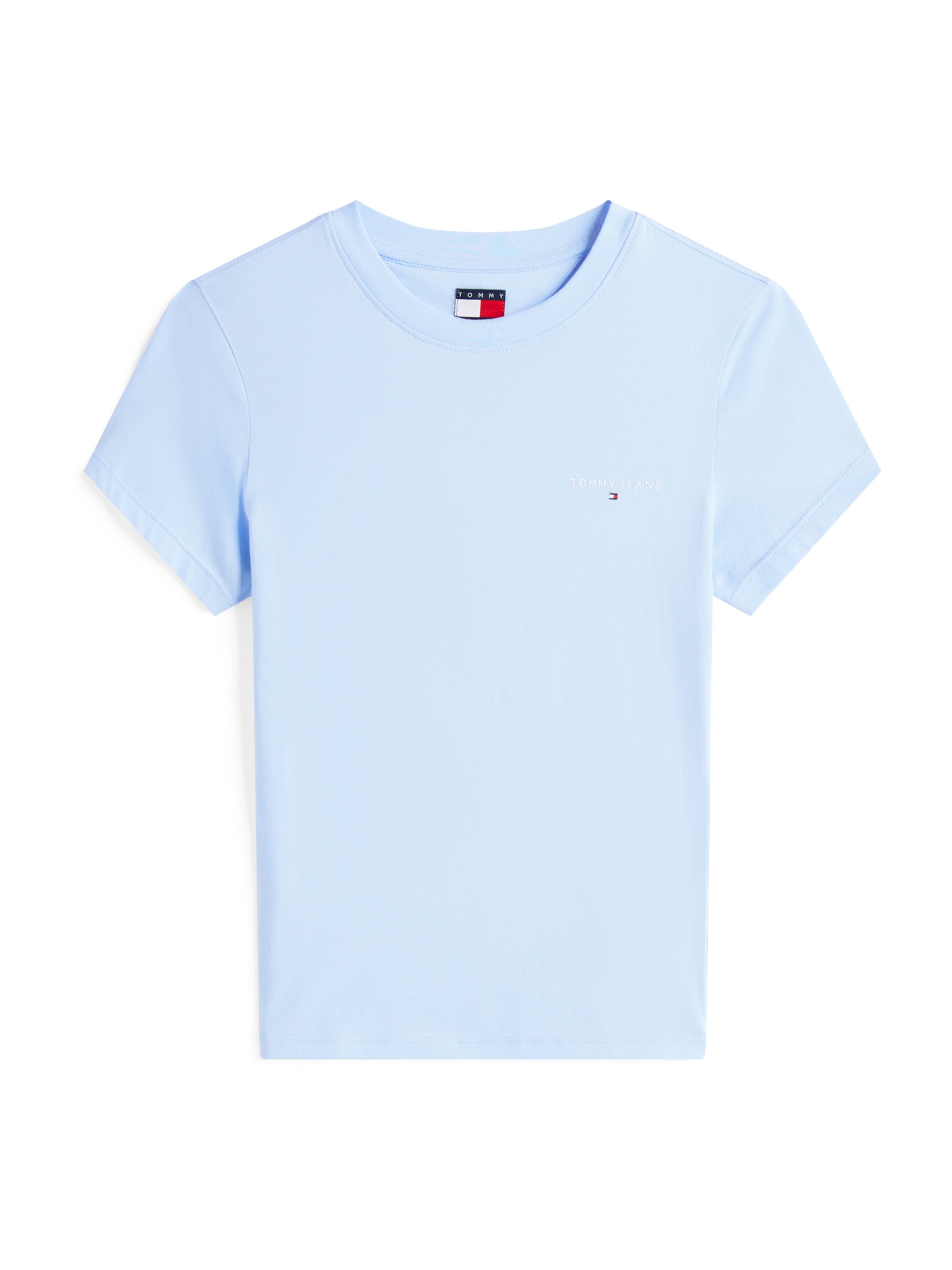 zils Tommy Jeans T-Krekls: no priekšpuses