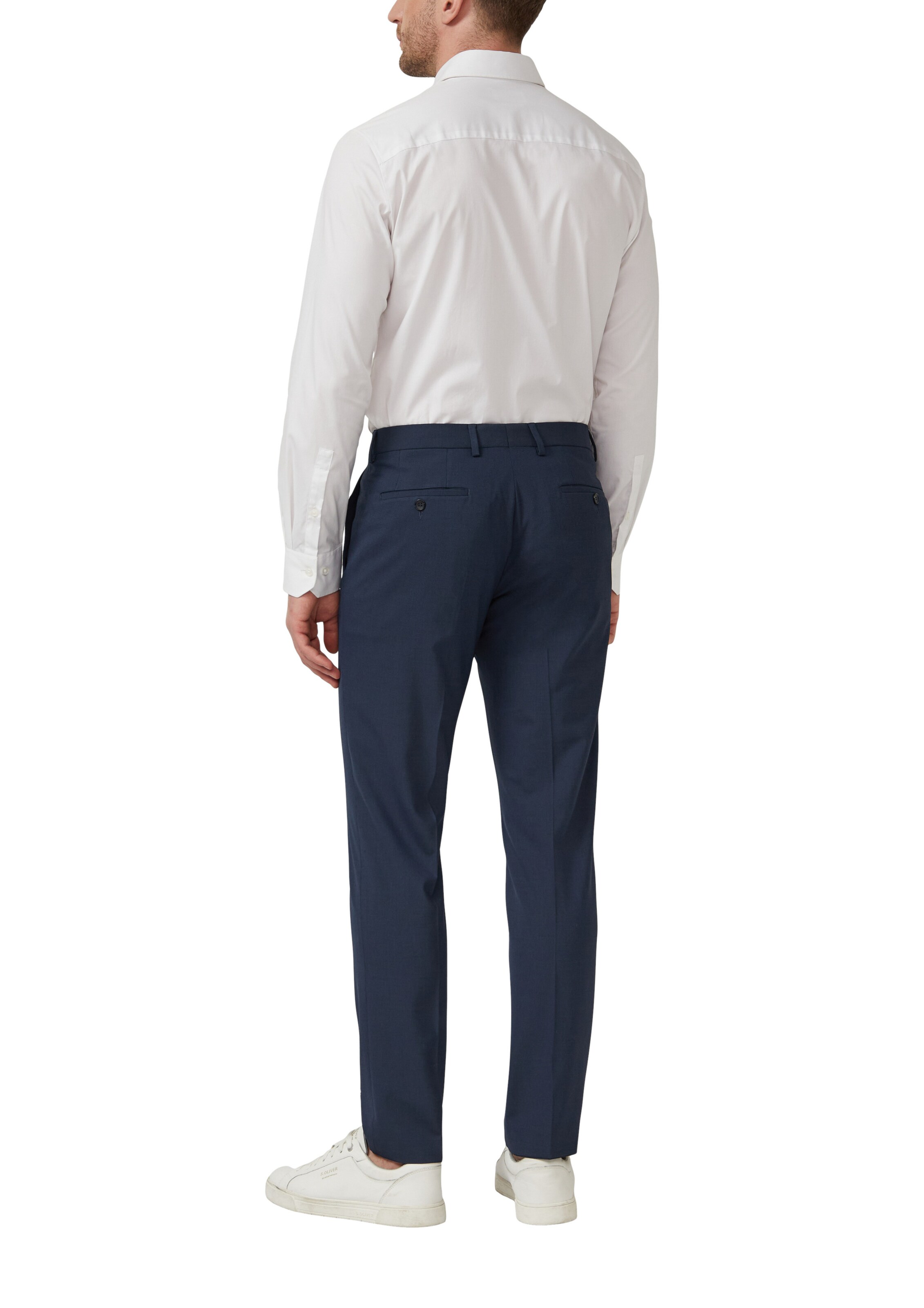 s.Oliver Regular Pleated Pants in Blue