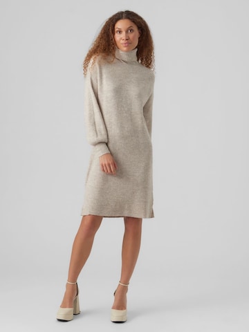 VERO MODA Knit dress 'Filene' in Beige: front