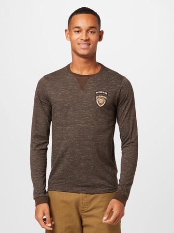 Petrol Industries Shirt in Brown: front