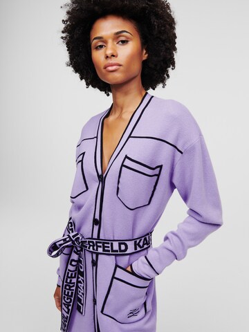 Karl Lagerfeld Knit cardigan in Purple