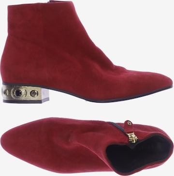 Elvio Zanon Dress Boots in 38 in Red: front