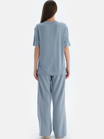 Dagi Oversized bluse i blå