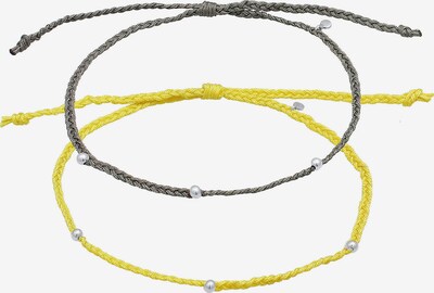 ELLI Foot jewelry 'Boho' in Neon yellow / Grey / Silver, Item view