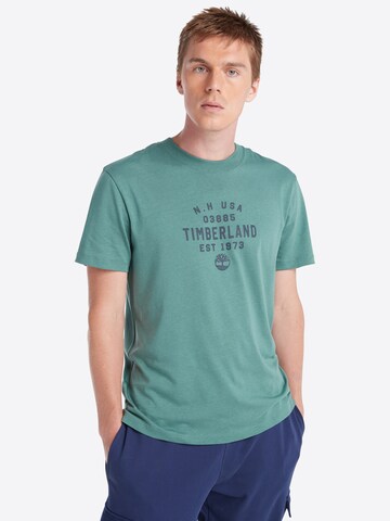 TIMBERLAND Shirt in Groen: voorkant