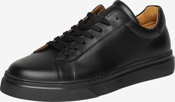 Henry Stevens Sneakers laag ' Travis ' in Zwart: voorkant