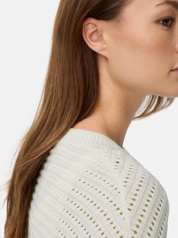 CAMEL ACTIVE Strickpullover aus einem Baumwollmix in Weiß