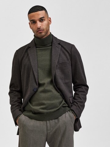 Coupe regular Pull-over 'Berg' SELECTED HOMME en vert