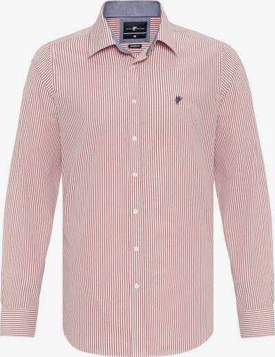 DENIM CULTURE Chemise 'Gordon' en bleu marine / rouge cerise / blanc, Vue avec produit