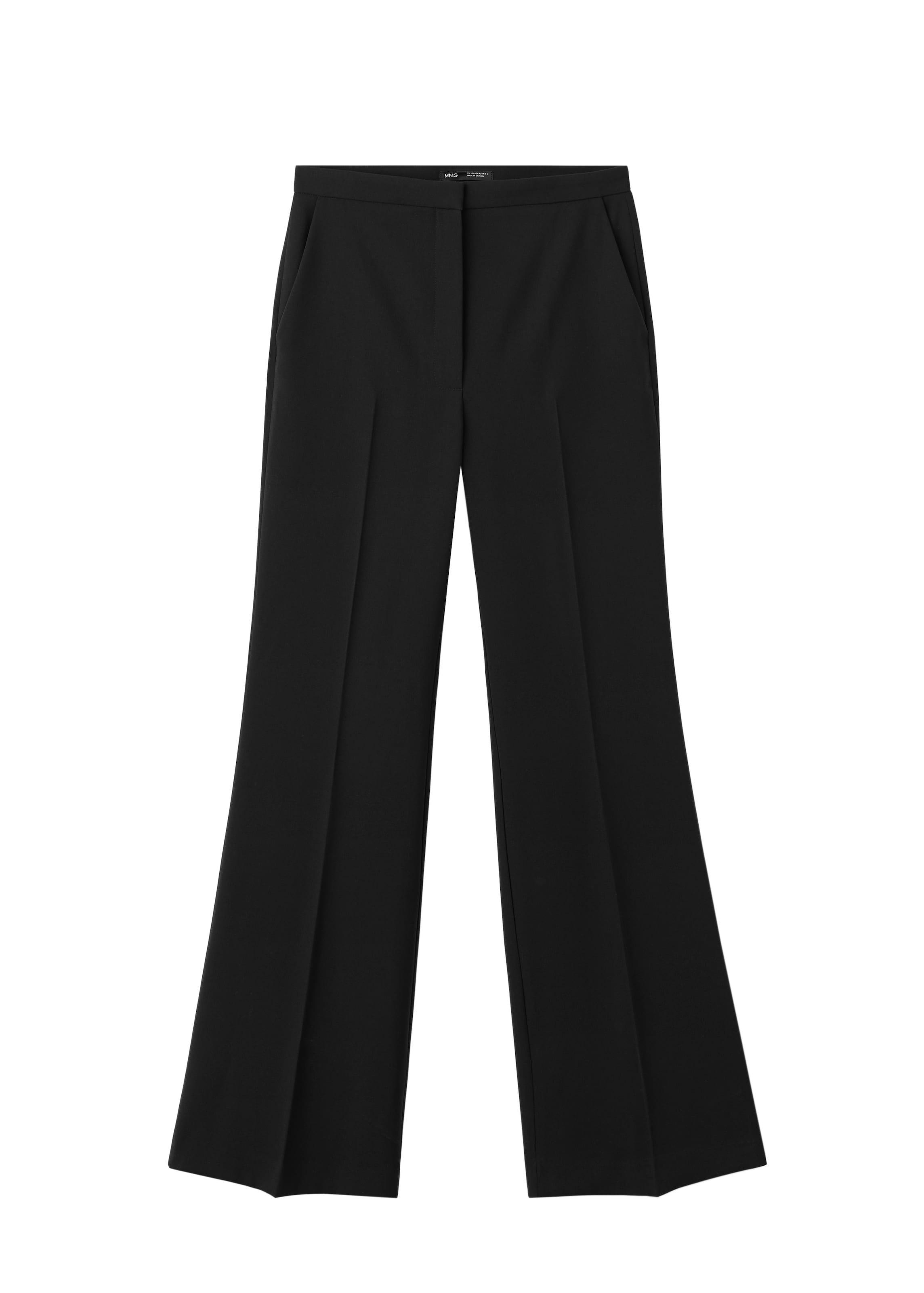 MANGO Trousers with creases 'IGUANA' in 32 in Black, Item view