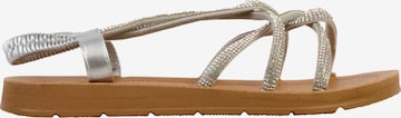 Super Mode Sandals in Grey: front