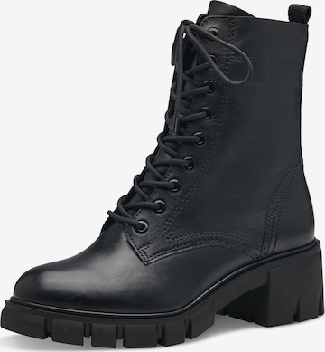 TAMARIS Lace-Up Ankle Boots in Black: front