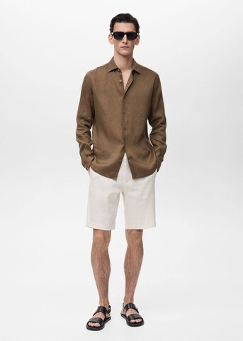 MANGO MAN Regular Shorts 'Carp' in Weiß