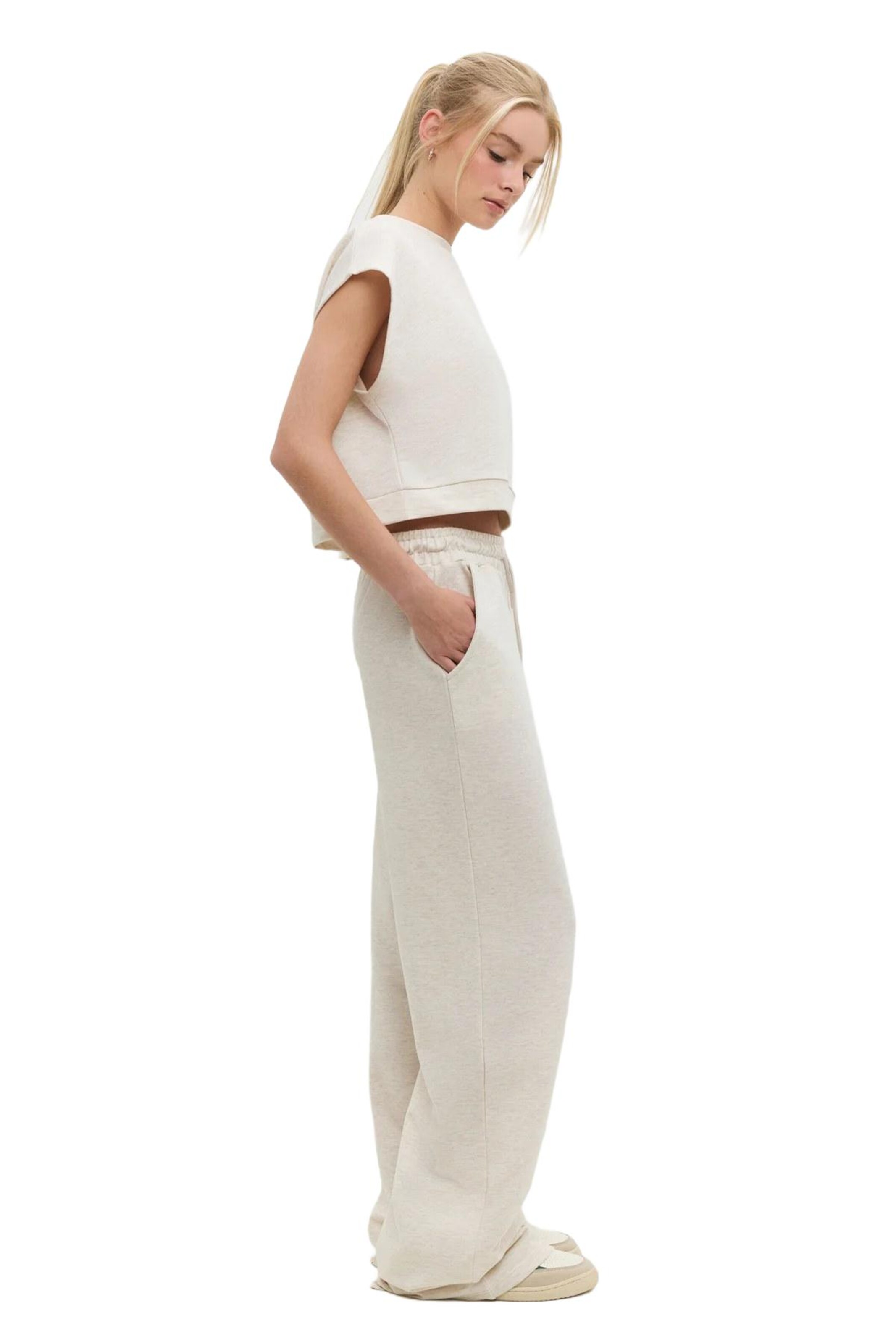 No Matter What Loose fit Pants in Beige