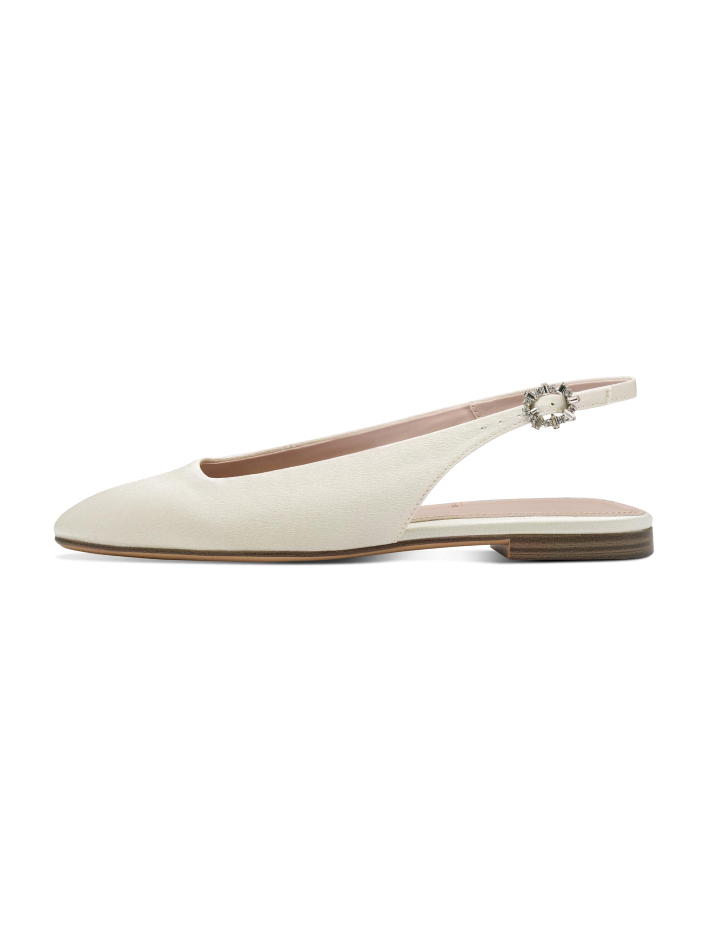 Tamaris Ballet Flats with Strap in White