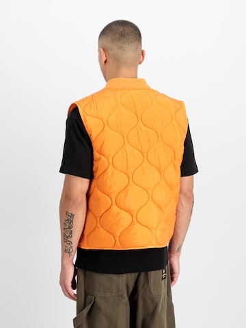 ALPHA INDUSTRIES Weste 'Q-1' in Orange: Rückseite